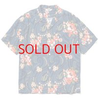SALE  40%OFF  CALEE　Paisley pattern aloha S/S shirt