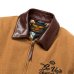 画像5: CALEE  Embroidery leather collar wool sports type jacket