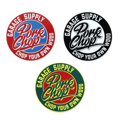 画像1: PORK CHOP  CIRCLE SCRIPT STICKER