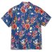 画像1:  CALEE  Allover flower pattern amunzen cloth S/S shirt (1)
