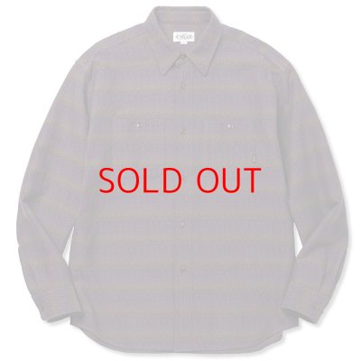 画像2:  SALE 40%OFF  CALEE  Gradation ombre herringbone L/S shirt