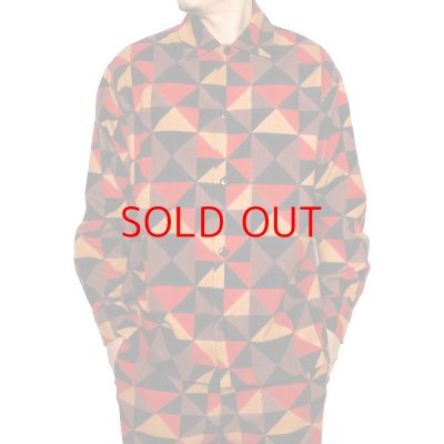 画像4: SALE  40%OFF Geometric pattern over silhouette L/S shirt