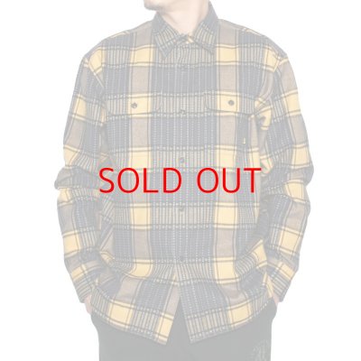 画像3: CALEE  Dobby check pattern L/S shirt