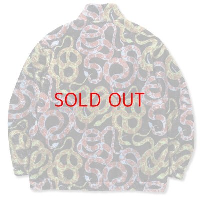 画像2: CALEE  Allover snake pattern fleece jacket