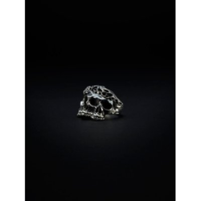 画像2: Antidote　Engraved Calvary Skull Ring　SILVER