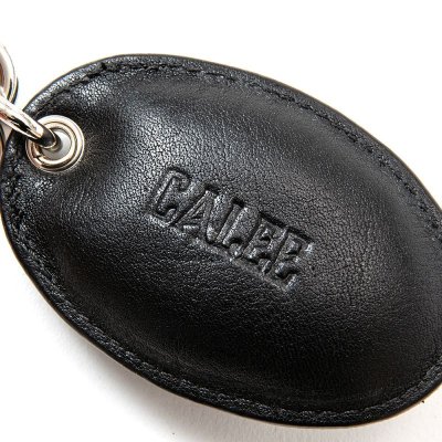 画像2: CALEE Studs & Embossing assort leather key ring  