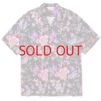 CALEE  R/P Flower pattern amunzen cloth S/S shirt