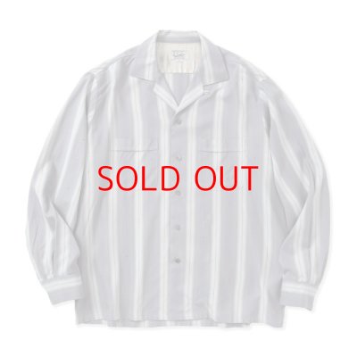 画像1:   CALEE  VINTAGE TYPE OMBRE STRIPE SHIRT