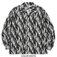 CALEE  FEATHER PATTERN L/S SHIRTS