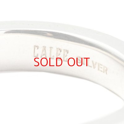 画像2: CALEE  STUDS SILVER NARROW RING