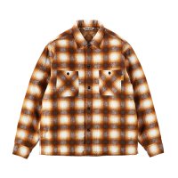 SALE  50%OFF  SD Quilted Print Flannel Check Shirt Jacket