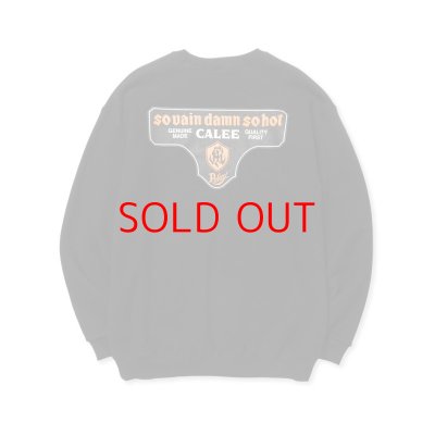 画像1:  SALE 40%OFF CALEE  S.V.D.S.H LOGO CREW NECK SW ＜NATURALLY PAINT DESIGN＞