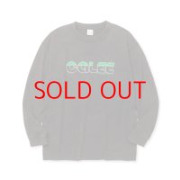 CALEE LOGO POWDER BLEACH DROP SHOULDER L/S TEE