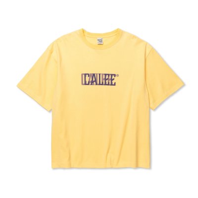 画像2: CALEE  DROP SHOULDER CALEE BLUR LOGO TEE