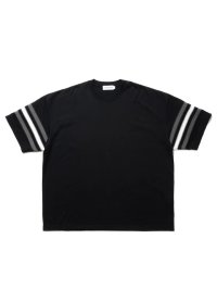 COOTIE  JACQUARD SLEEVE S/S TEE