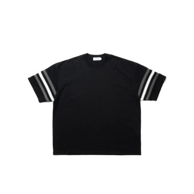 画像1: COOTIE  JACQUARD SLEEVE S/S TEE