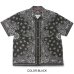 画像1: HIDE & SEEK  Bandana Pattern S/S Shirt(24ss) (1)