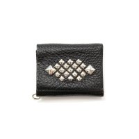 CALEE  STUDS LEATHER MULTI WALLET