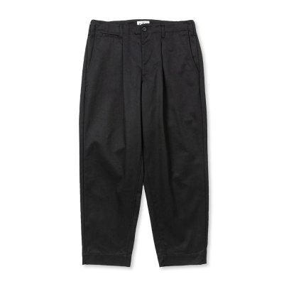 画像2: CALEE  T/C TWILL TUCK WIDE TROUSERS