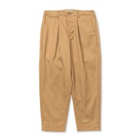 CALEE  T/C TWILL TUCK WIDE TROUSERS