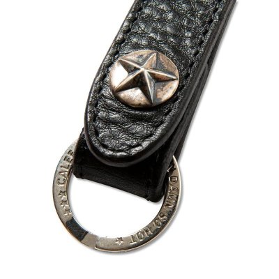 画像2: CALEE  SILVER STAR CONCHO LEATHER KEY RING ＜TYPE B＞