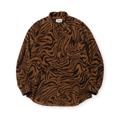 画像1: CALEE  ZEBRA PATTERN CORDUROY OVER SH