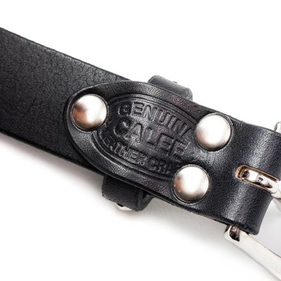 画像4: CALEE  STUDS LEATHER NARROW BELT