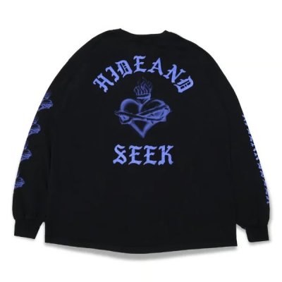 画像1: HIDE & SEEK  Heart L/S Tee(Back)