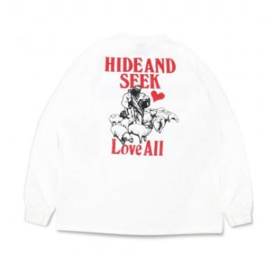 画像1: HIDE & SEEK  Love All L/S Tee(Back)