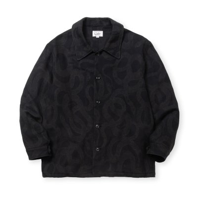 画像1: CALEE  JACQUARD SHIRT JACKET ＜SNAKE PATTERN＞