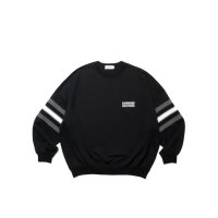 COOTIE  Heavy Oz Jersey Jacquard Sleeve Crew