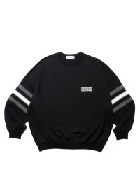 COOTIE  Heavy Oz Jersey Jacquard Sleeve Crew