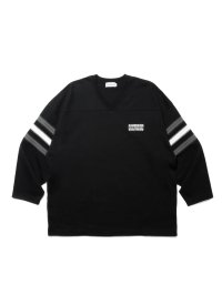 COOTIE  Heavy Oz Jersey Jacquard Sleeve Hockey Shirt