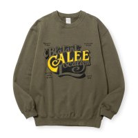  CALEE  CAL BL LOGO CREW NECK SW ＜NATURALLY PAINT DESIGN＞