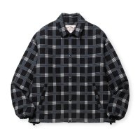  CALEE  BOX CHECK OVER SIZE COACH JACKET