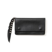 CALEE  PLANE LEATHER LONG WALLET ＜STUDS CHARM＞