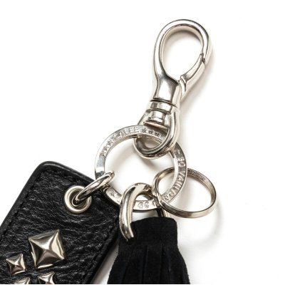 画像2: CALEE  LEATHER TASSEL KEY RING 