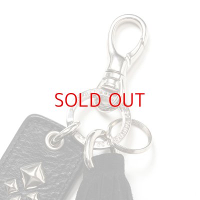 画像2: CALEE  LEATHER TASSEL KEY RING 