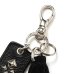 画像2: CALEE  LEATHER TASSEL KEY RING  (2)