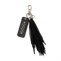 CALEE  LEATHER TASSEL KEY RING 