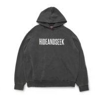 HIDE & SEEK  Embroidery Hooded Sweat Shirt