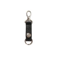 CALEE  SILVER STAR CONCHO LEATHER KEY RING