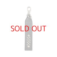 CALEE  STUDS LEATHER FLAT SHORT KEY RING