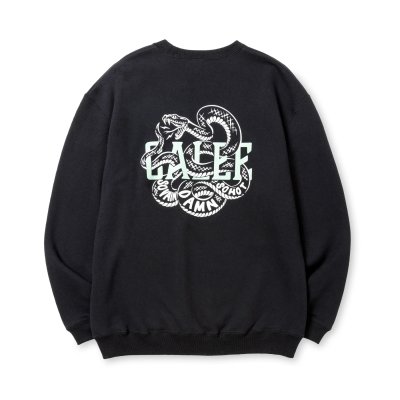 画像2: CALEE SNAKE LOGO CREW NECK SW