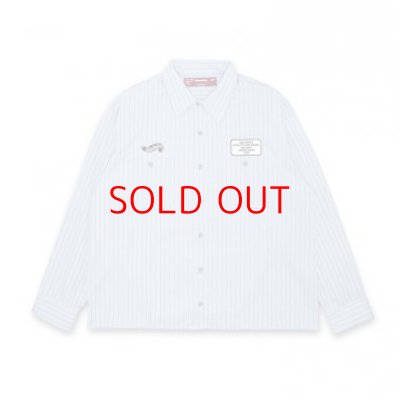 画像1: HIDE&SEEK × CarService Work L/S Shirt