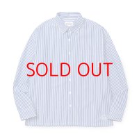 CALEE  STRIPE BOX L/S SH