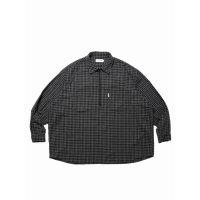 COOTIE  Amundsen Check Overized Half Zip L/S Shirts