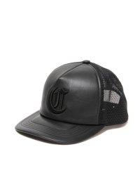 COOTIE  Faux Leather 5 Panel Mesh Cap