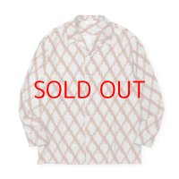  CALEE  PLAID OPEN COLLAR L/S SH