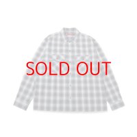 HIDE & SEEK  Ombre Check L/S Shirt
